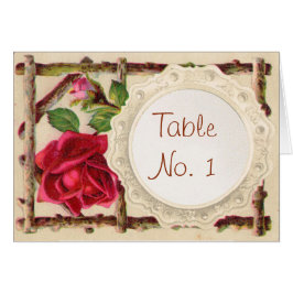 Cartão Antiguidade Vitorítica Vintage rosa rustica