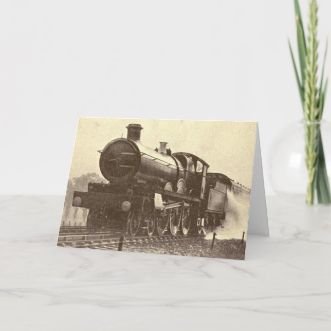 Cartão Antiguo do Motor Ferroviário (Frente)