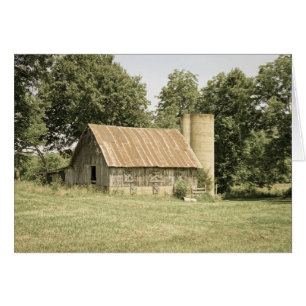 Cartão Antiquado Strallow Mo Barn