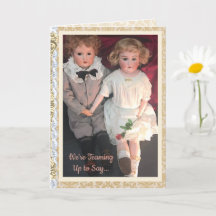 Antique Child Dolls Card for Mom 