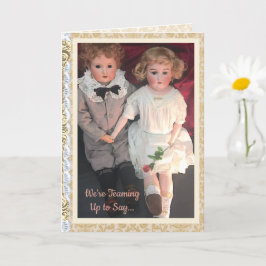 Cartão Antique Child Dolls Card for Mom 