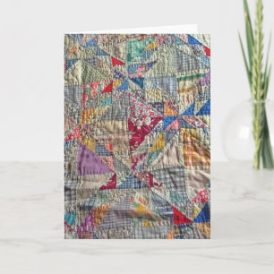 Cartão Antique quilt blank cards