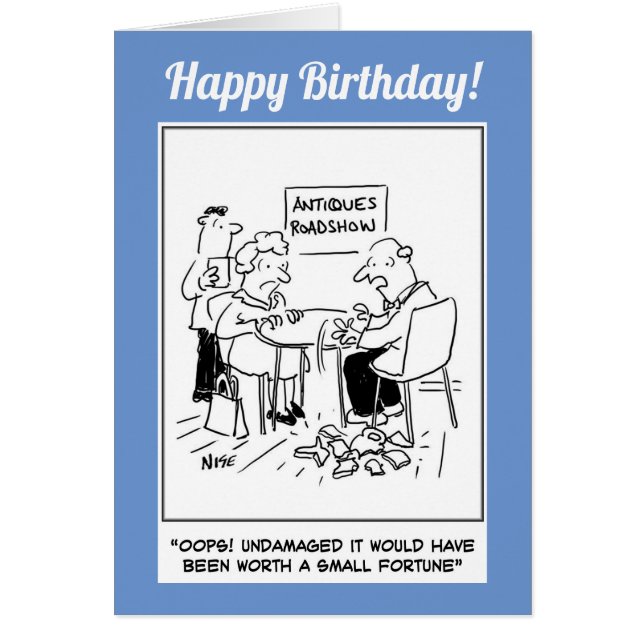 Cartão Antiques desastre (Frente)