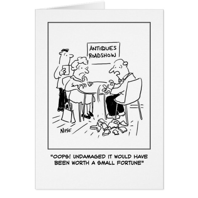 Cartão Antiques desastre (Frente)