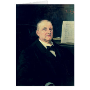 Cartão Anton Bruckner, 1889