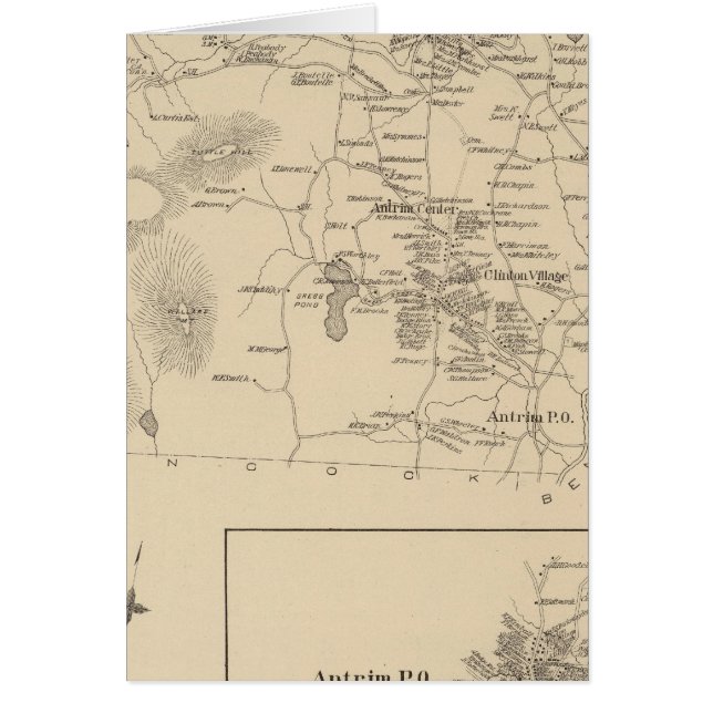 Cartão Antrim, Hillsborough Co (Frente)