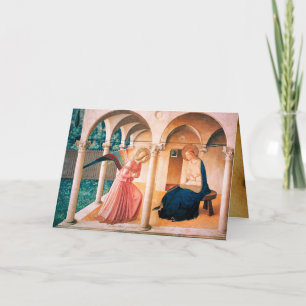 Cartão ANUNCIAÇÃO Fra Beato Angelico Velha Bênção Irlande