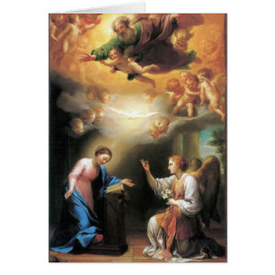 Cartão Anunciação por Anton Raphael Mengs