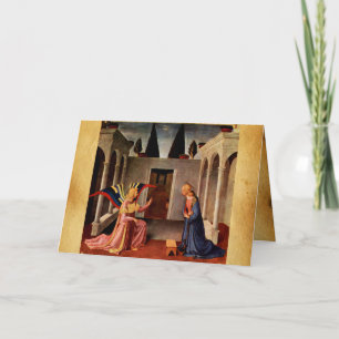 Cartão ANUNCIAÇÃO por FRA ANGELICO Velha Bênção Irlandesa