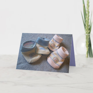 Cartão anunciando gêmeos