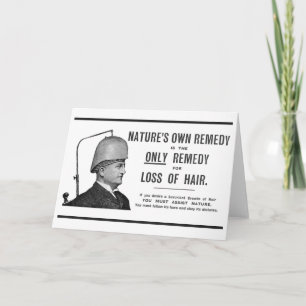 Cartão "Anúncio do Boné Evans Vacuum" Saudação