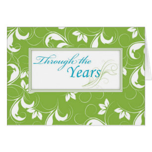 Cartão Ao longo dos anos, diminuindo a movimentação