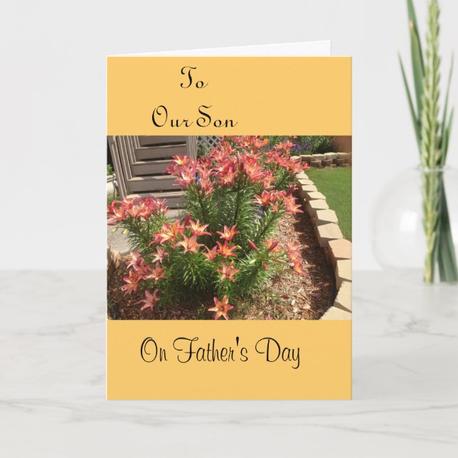 Cartão Ao Nosso Filho, A Dia de os pais (Frente)