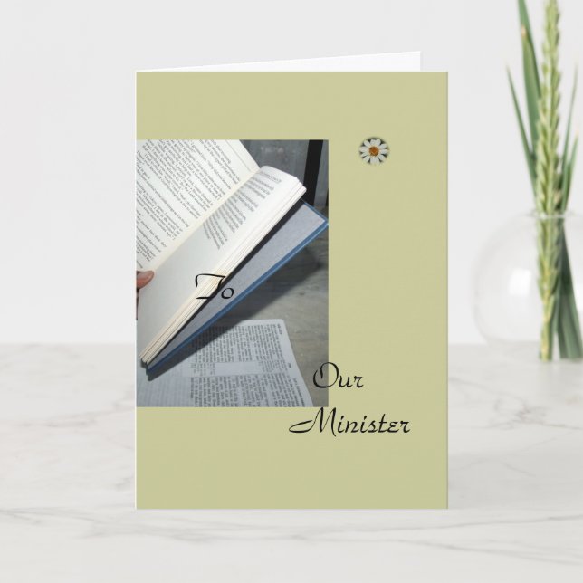 Cartão Ao nosso Ministro (Frente)