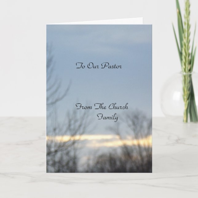 Cartão Ao Nosso Pastor (Frente)