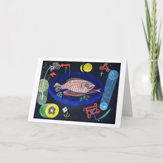 Cartão Ao redor do peixe, Paul Klee (Frente)