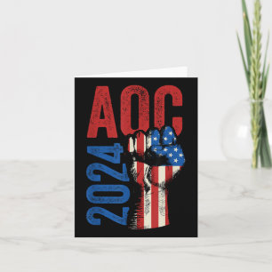Cartão Aoc 2024 Para O Presidente Alexandria Ocasio Corte