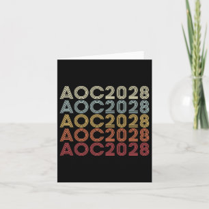 Cartão Aoc 2028 A.O.c. 2028 Para A Eleição Do Presidente
