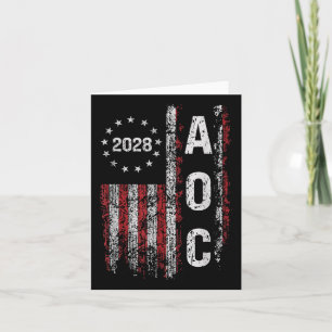 Cartão Aoc Alexandria Ocasio Cortez 2028 Para O President