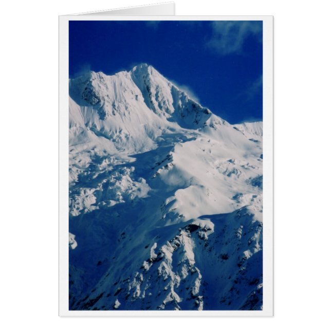 Cartão Aoraki Mount Cook, Nova Zelândia (Frente)
