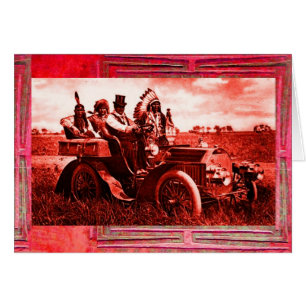 CARTÃO APACHES & GERONIMO DIRIGINDO CARRO NO DIA DOS PAIS