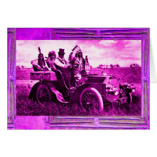 CARTÃO APACHES & GERONIMO DIRIGINDO CARRO NO DIA DOS PAIS
