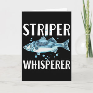 Cartão Apaixonado por Stripers Pescador Conservador de Pe