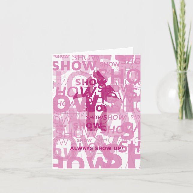 Cartão "Apareça" Notecard (Frente)