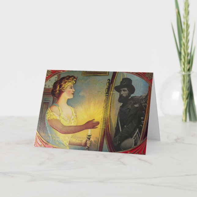 Cartão Aparição da guerra civil (cartão do Dia das Bruxas (Frente)