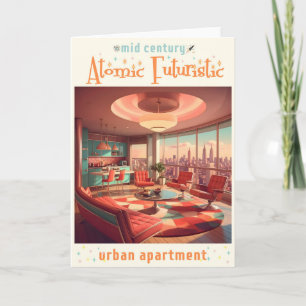 Cartão Apartamento Urbano Futurista Atômico