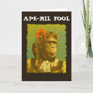 Cartão APE-RIL FOOL April Fool's Greeting card