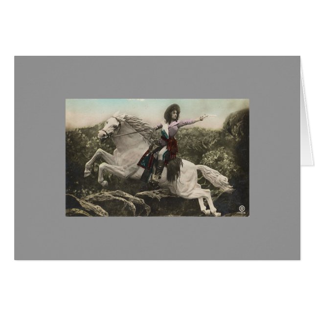 Cartão Apenas como Annie Oakley (Frente Horizontal)