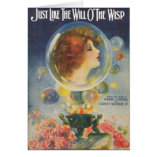 Cartão Apenas como o Wisp de O'The da vontade