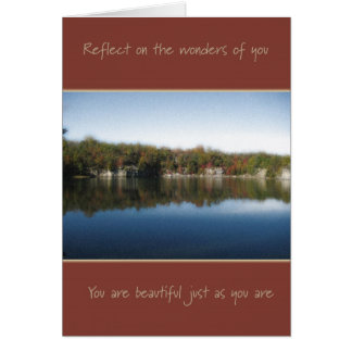 Cartão Apenas como você seja (para a mulher)