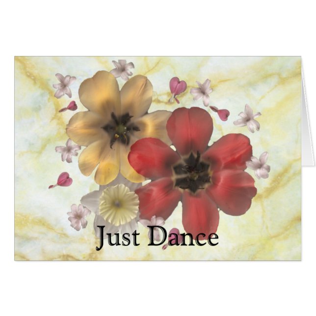 Cartão Apenas dança 2 (Frente horizontal)