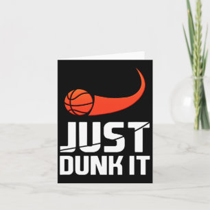 Cartão Apenas Dane-Se! Presente de Slam Dunk do Jogador d
