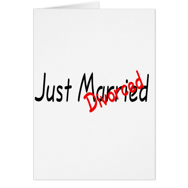 Cartão Apenas divorciado (Frente)