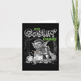 Cartão Apenas Doces de Goblin Esboçados para Itens Mais E