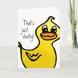 Cartão Apenas Ducky!