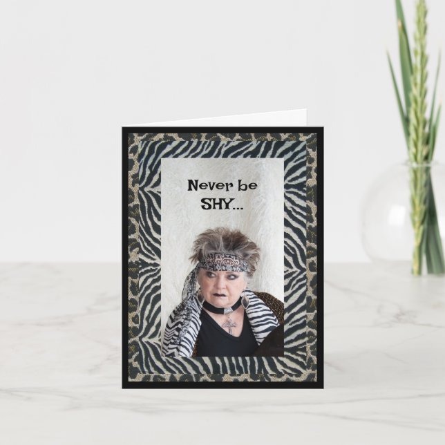 Cartão Apenas fique feliz (Frente)