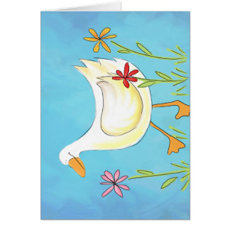 Cartão Apenas flores Ducky de w