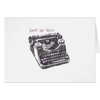 Cartão "apenas meu tipo "