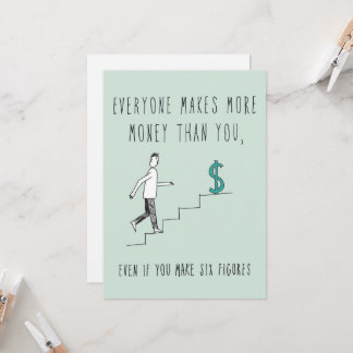 Cartão Apenas no Silicon Valley Greeting Card: Mais dinhe
