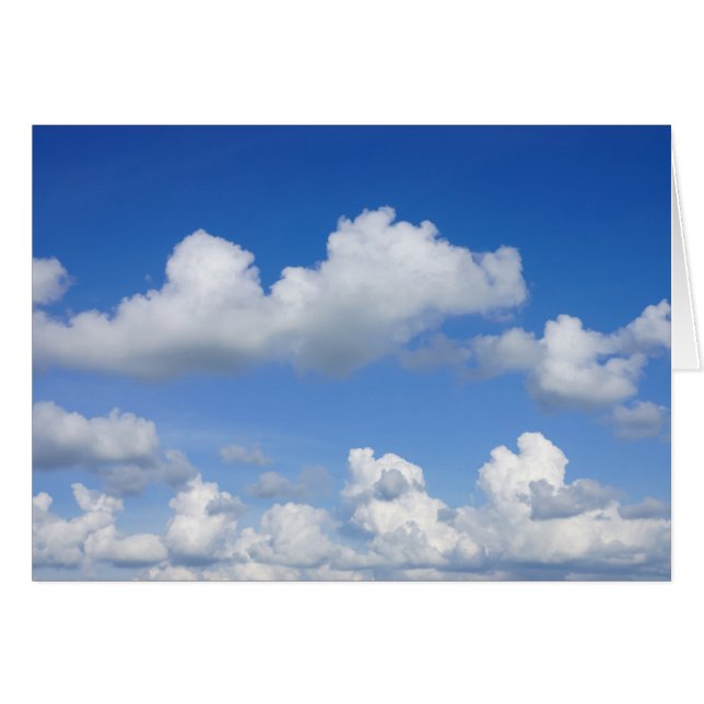 Cartão Apenas Nuvens (Frente horizontal)