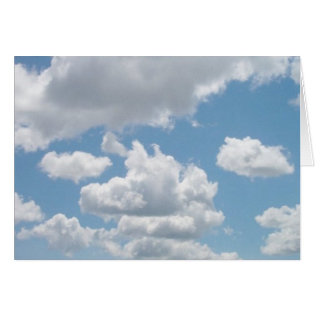 Cartão Apenas Nuvens #20 (Frente Horizontal)