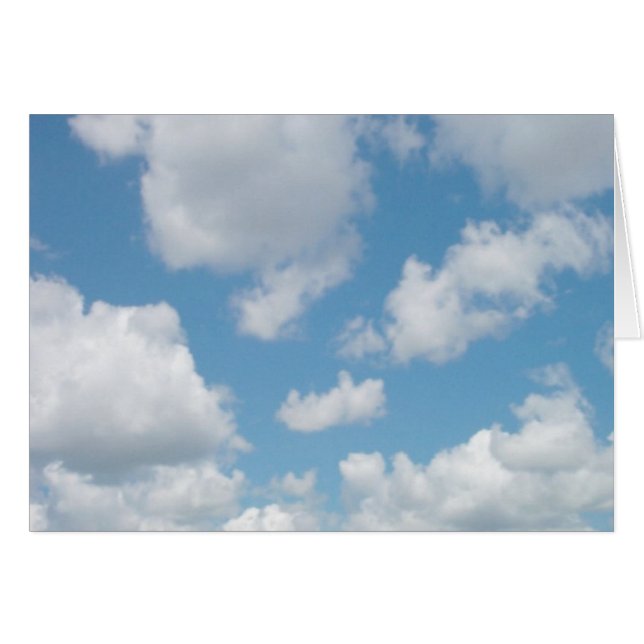 Cartão Apenas Nuvens #42 (Frente Horizontal)