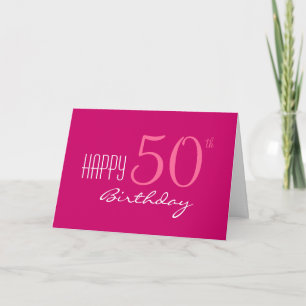 Cartão Apenas para o seu 50º aniversário