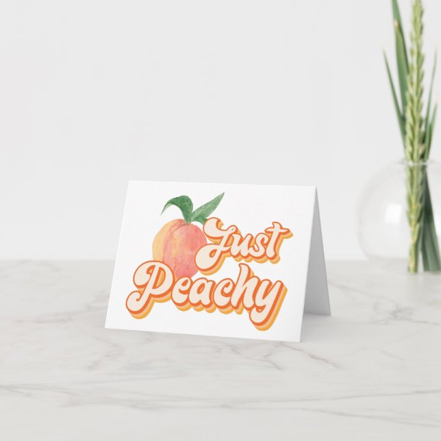 Cartão Apenas Peachy (Frente)