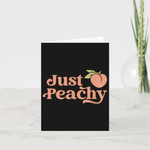 Cartão Apenas Peachy Retro 70s Georgia Peaches Fruta de V