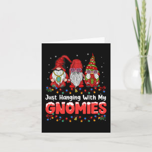 Cartão Apenas Pendurado Com Meus Gnomos de Pijama Fofo Na